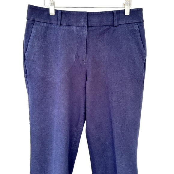 Talbots Newport pant in a stretch cotton blend, high waisted, straight leg - Picture 3 of 11